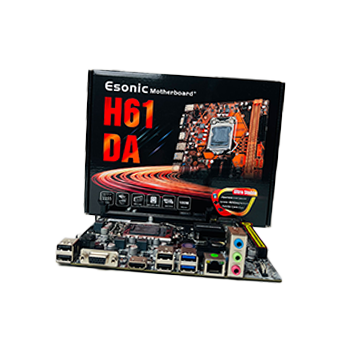 ESONIC H61 DA motherboard compatible with Intel 2nd and 3rd gen CPUs