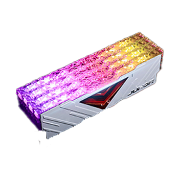 JUHOR 8GB DDR4 3200MHz RGB white RAM for gaming with XMP 2.0